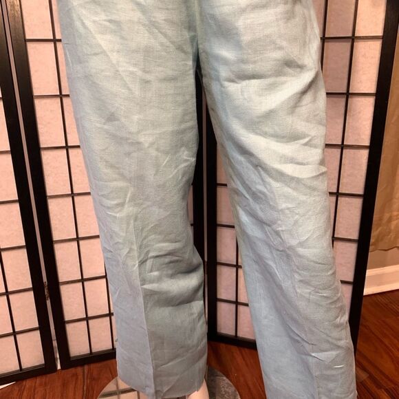 Jullian Jones Vintage Aqua Blue Linen 3 Piece Set - Picture 16 of 16